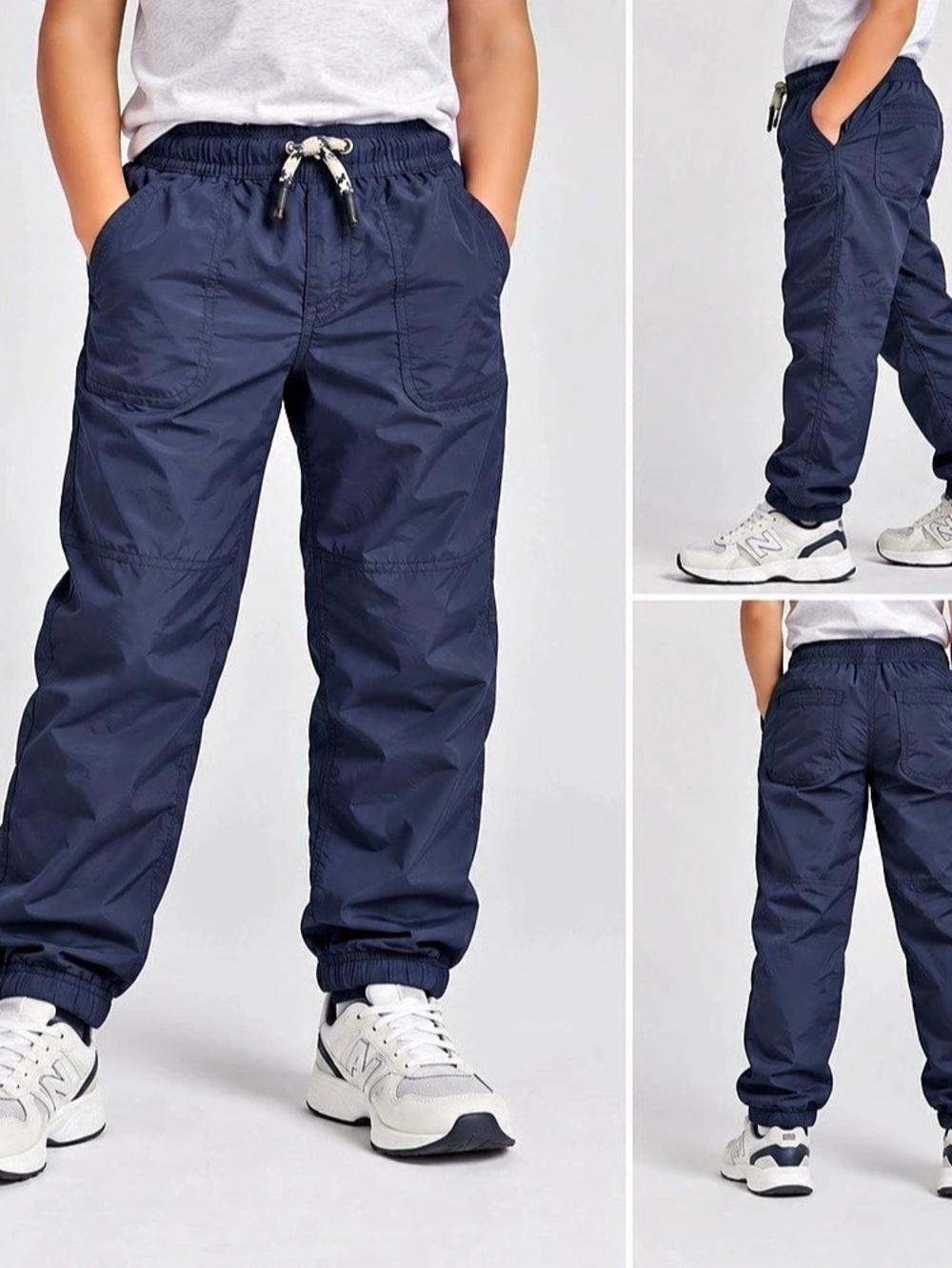 Zara Boys Navy Lined Pull-On Pants Size 7Y